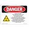 Signmission OSHA Danger Sign, 10" Height, Rigid Plastic, Beyond This Point Radio Frequency Fields, Landscape OS-DS-P-1014-L-1640 - alternate 1